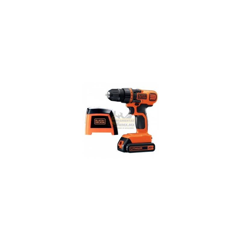 Taladro 20V MÁX + Nivel Láser 360° BLACK & DECKER LD120L-B3