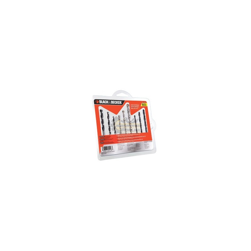 Juego de Brocas para Madera Black&Decker BD0110CS