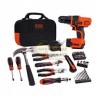Kit de Taladro + Desornillador BLACK & DECKER LDX112PK