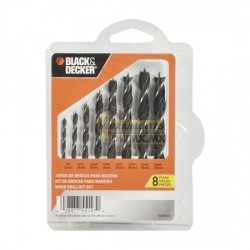 Juego de 8 Brocas para Madera BLACK & DECKER BD0100CS