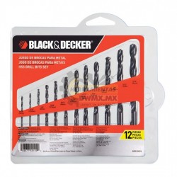 Juego de Brocas para Metal Black&Decker BD0120CS